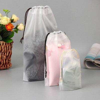 1ks Vodotěsná průhledná taška na make-up z PVC Ženy Muži Cestovní toaletní potřeby se šňůrkou na stahovací šňůrku Kosmetická taška Organizér Sada Pouzdro