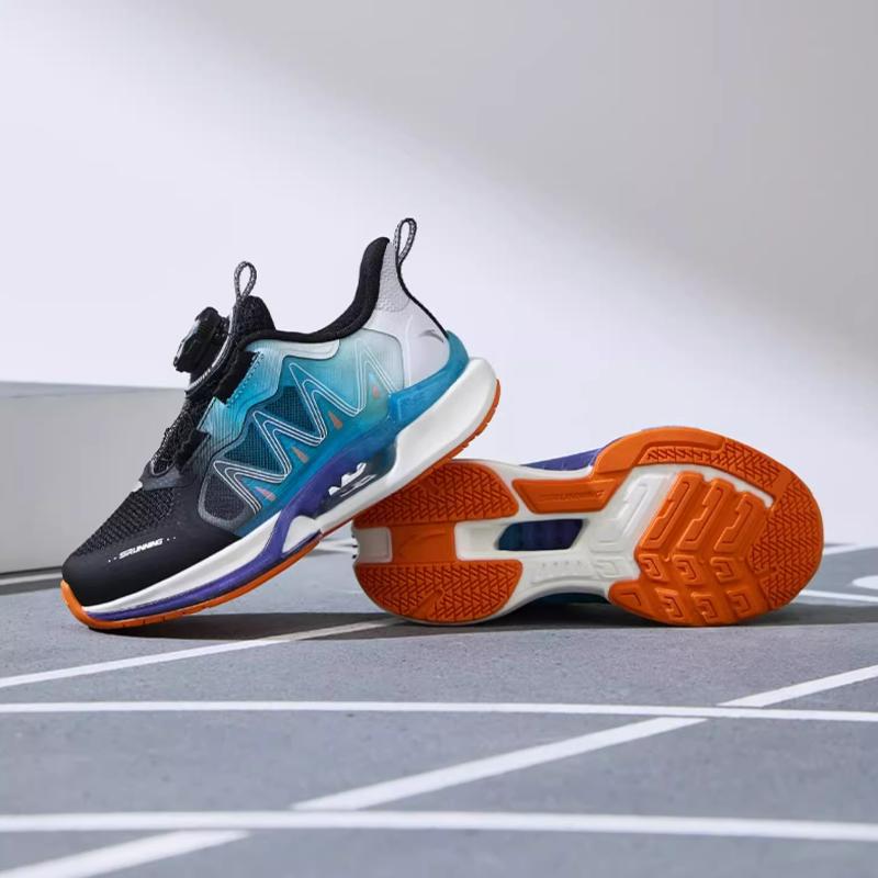 Anta Kids Wind Chaser 6.0 Comfortable Simple Physical Test Shock Absorption Wear Resistant Low Top Running Shoes Kids Running Shoes 312429901-4