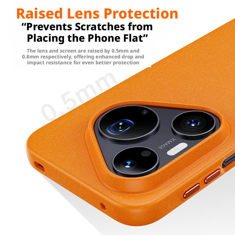 For Huawei Pura 90 Pro Max and Pura 90 Pro Case Frosted Rock Sand Magnetic Stain-resistant Leather Shockproof Bumper Cover