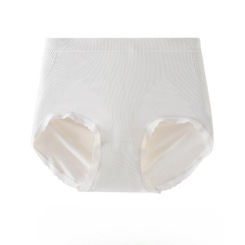 Female Spring and Summer 7A Silk Antibacterial Cool Feeling Ice Silk High Waist Belly Triangle Briefs