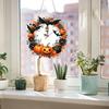 2D Flat DIY Special Shape Rhinestone Diamond Art Clock Wall Pendants Diamond Clock Art Pendant Window Hanging Art for Home Decor