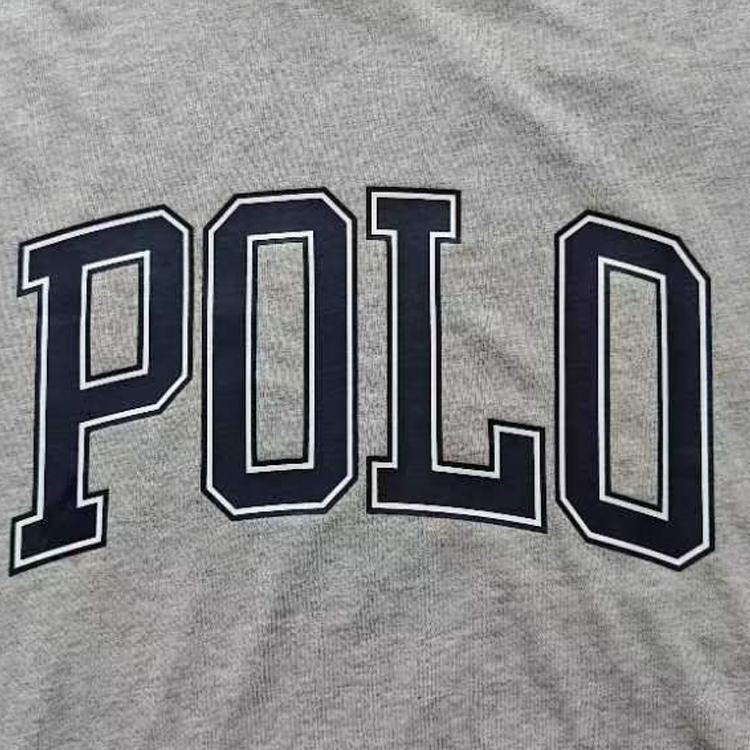Polo Ralph Lauren Logo Letter Print Crew Neck Short Sleeve T-Shirt Men Tops Gray 710858957-003