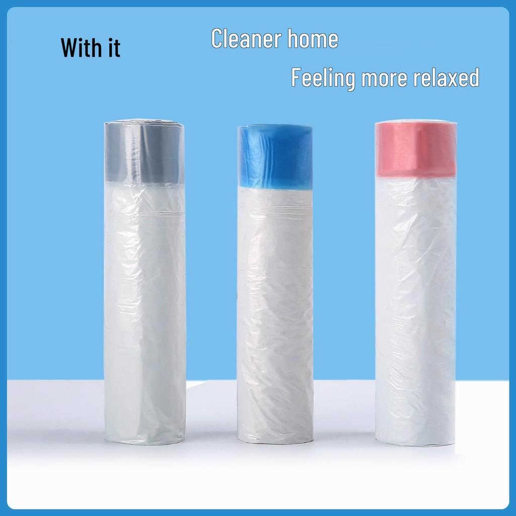 Large White Drawstring Garbage Bags, Thickened for Kitchens, Disposable with Automatic Closure, Free Shipping