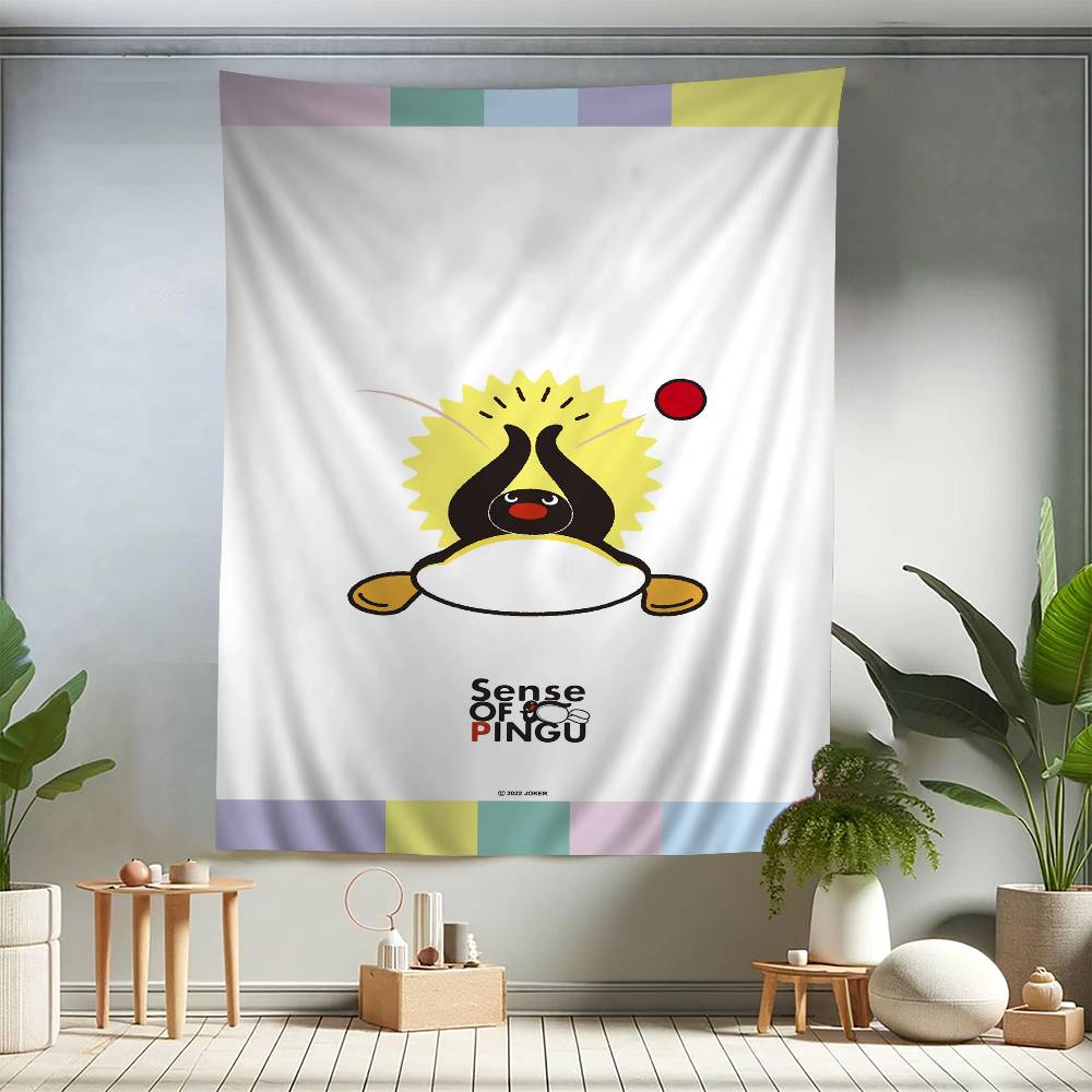 

Cartoon Cute PPingu Penguin Colorful Tapestry Wall Hanging Bohemian Wall Tapestries Mandala Wall Hanging Sheets 74x94cm(29x37in)
