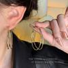 Female Temperament Double-layer Circle Earrings