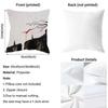 Chinese Ink Painting Style Cushion Cover Reversible Plush Pillow Cover – For Car, Sofa, Bedroom, Perfect As a Gift.