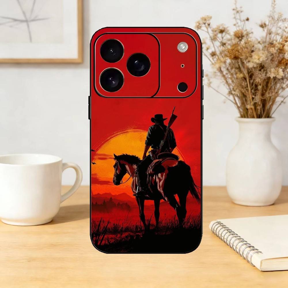 

Game Red Dead R-Redemption Phone Case For iPhone 17,16,15,14,13,12,11 Plus,Pro,Max,Mini Silicone black Soft Cover iPhone14Plus