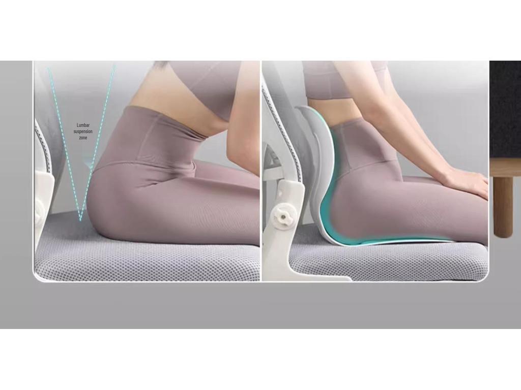 Ergonomický bederní a kyčelní podpůrný polštář pro kancelářskou židli – Podporuje správné držení těla a pohodlí