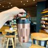 TYESO Coffee Mugs 400ml/500ml Insulated Cup Stainless Steel Thermos Water Bottles Portable Travel Car Tumbler Cold and Hot Mug