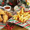 20 stuks Kerst Vetbestendig Voedsel Inpakpapier Anti-Olie Wrappers voor Sandwiches Hamburgers Gefrituurde Kip Tray Liners