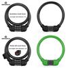 Bicycle Portable Fourdigit Combination Ring Lock For Cycling Security