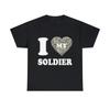 I Love My Soldier Graphic Tee Shirt, S-5XL