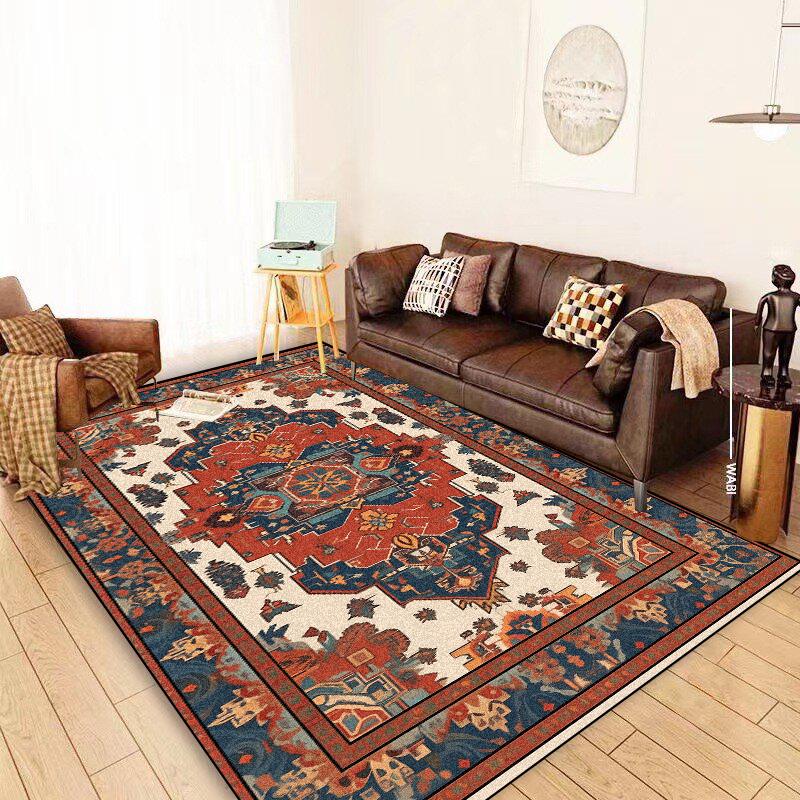 Persian Carpet Living Room Coffee Tables Easy Cleaning Large Rugs 200x300 Retro Decoration Sofa Rug Bedroom Non-slip Floor Mats
