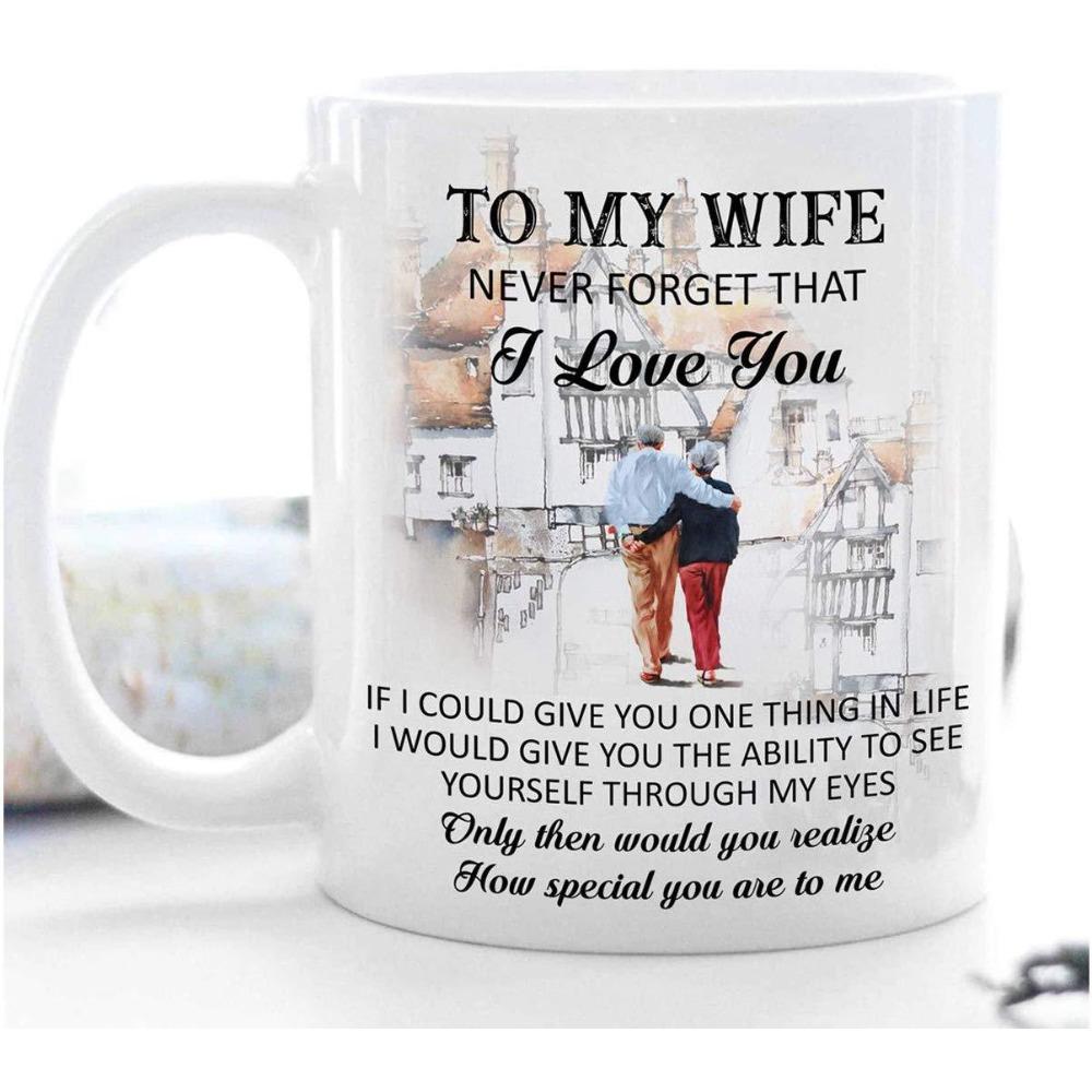 Qixi Festival Valentine's Day Christmas Gift Ceramic Coffee Mug Mug Wife