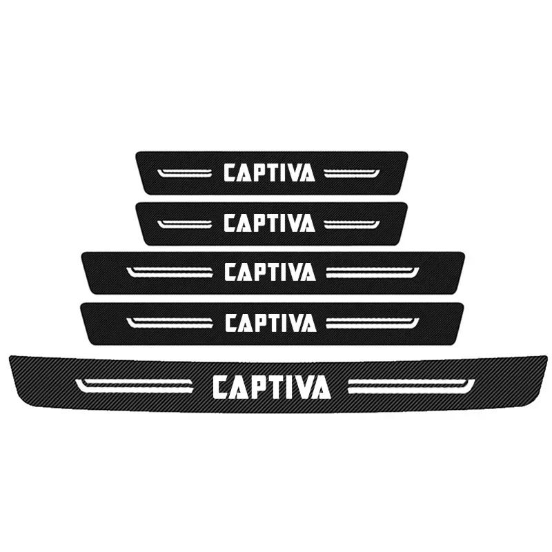 Car Door Threshold Sill Stickers Decals Anti Scratch Protective Film for Chevrolet CAPTIVA 2024 Trunk Bumper Guard Pedal Decor