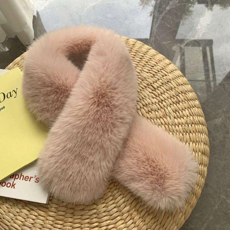 New Imitation Fox Hair Scarf Hair Hair Scarf Women's Versatile Autumn and Winter Fur Collar Thickened Long Neck Scarf