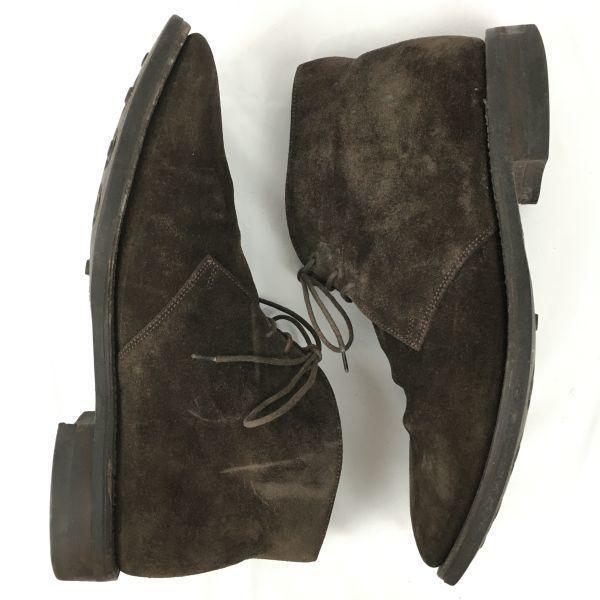 70s-80s? England Made Vintage Loake Chukka Boots Size 7.5/26.0 Dark Brown Suede Men’s(USED)