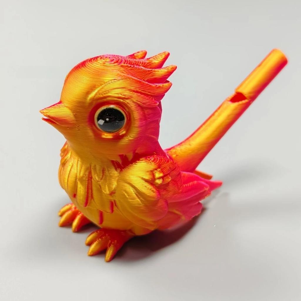 New 3D Printed Bird Whistle for Home Desktop Ornament Musical Water Injection Decorative Instrument Whistle Bird Flute Toy Gifts