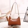 Crocodile Pattern Ladies Handbag with Letter Decoration