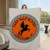 P-Percy J-Jackson Camp Half-Blood Blanket Flannel warm comfort soft plush blanket For Picnic Beds Sofas Homes And Bedrooms