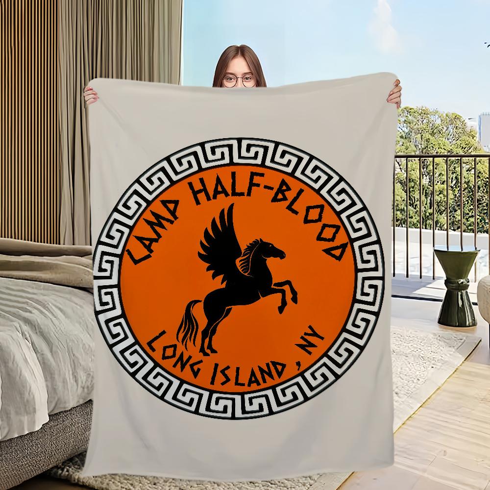 P-Перси Джексон Лагерь Полукровок Плед Фланелевый теплый комфорт мягкий плюшевый плед Для пикника кроватей диванов домов и спален 30x40in