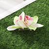 Pinzas para el pelo de orquídea Flor simulada Horquilla pequeña Barrette nupcial Boda en la playa Mujeres Vacaciones Clip floral para el cabello Accesorios para el cabello