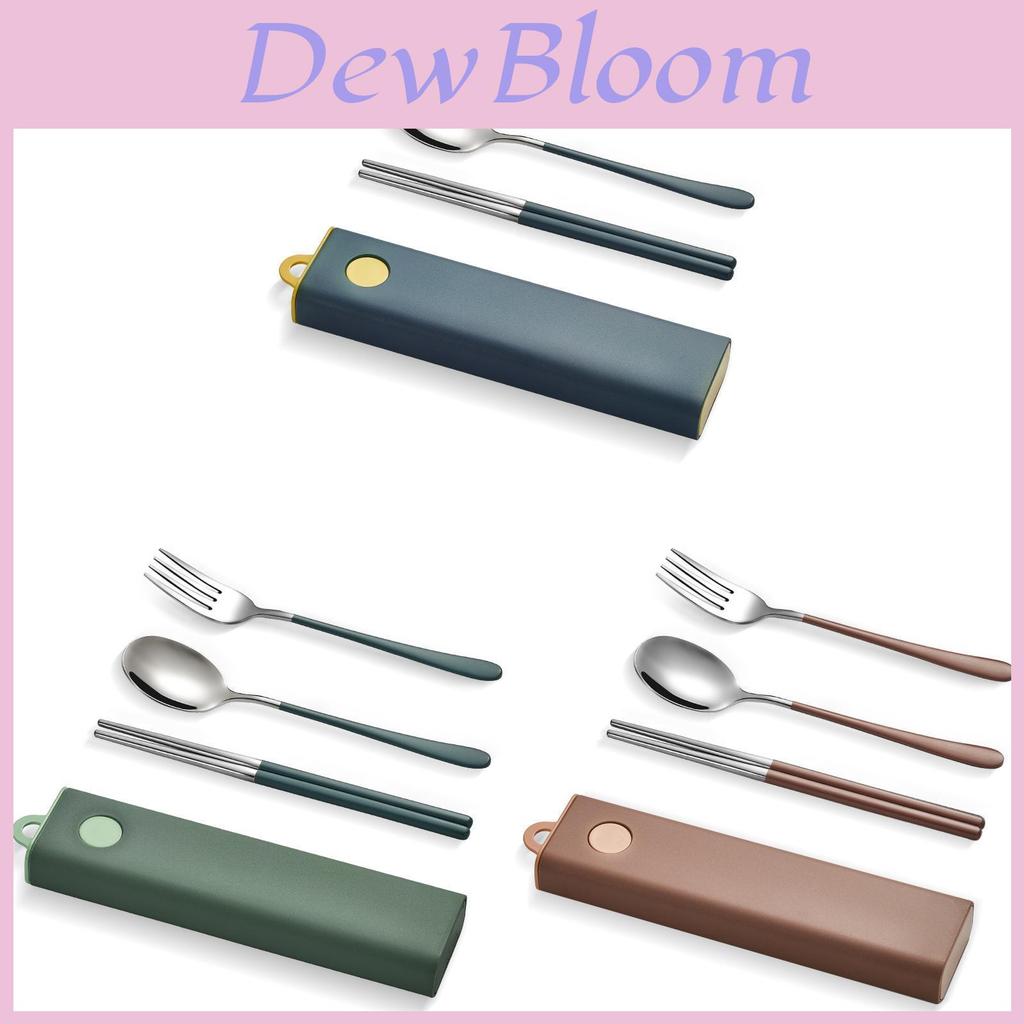 Stainless Steel Portable Cutlery Set With Mirror Polished Finish For Students And Office Workers