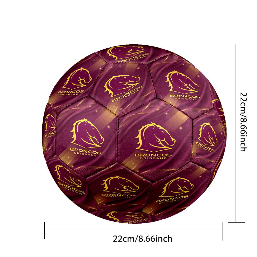 Brisbane Broncos Size 5 Sports Training Ball Shock Absorbing Durable Ball For Match Daily Practice Outdoor Activities