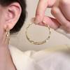 Fashion Exaggerated Double Layer Female Fancy Earrings Circle