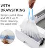 60 Pack Cat Litter Box Liner Bags  4 Rolls  Durable Replacement Waste Drawer Liners for Automatic Cat Litter Box  Gray