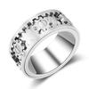 Gear Ring Rotatable Ring Male and Female Couple Rotating Wheel Starry Sky Trendy Rose Couple Rings