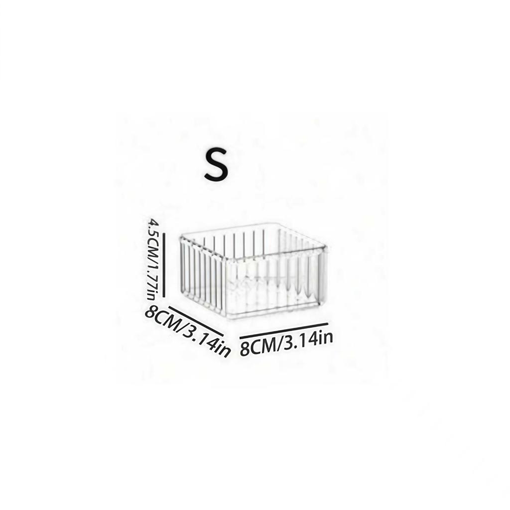 Acrylic Desk Organizer with Built-in Stationery Holder for Cosmetics