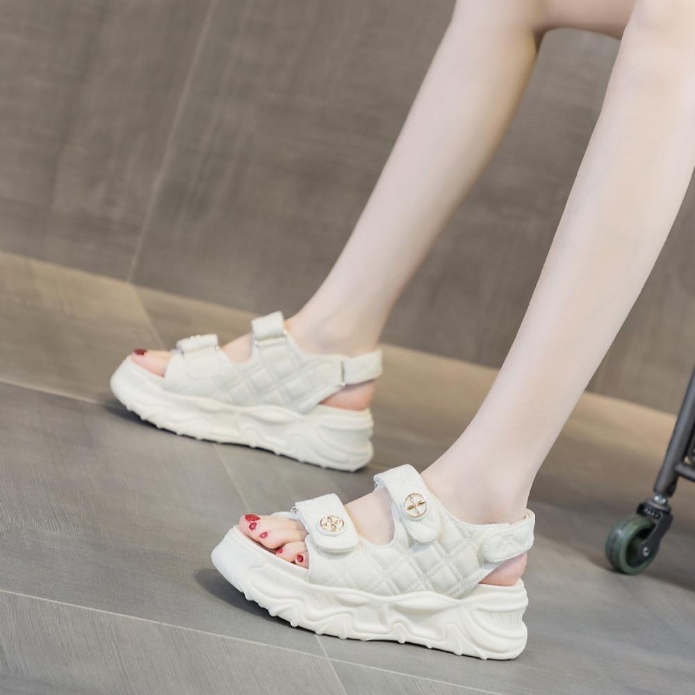 Summer Joker Women Platform Muffin Velcro Sports Beach Sandals