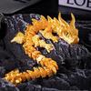 Anime Figure Joint Movable Dragon Articulated Perfect Radiant Printed Crystal Fidget Toys Dragon Micro Landscape Garden Decor