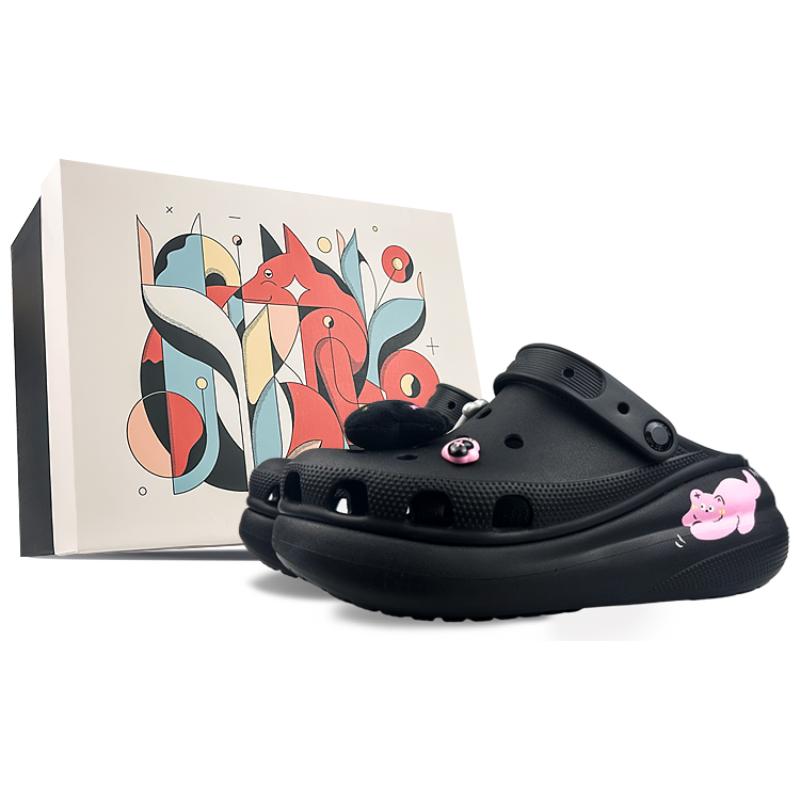 

Кроксы Classic Crush Клоги Унисекс Черный Розовый 39-40 чёрный