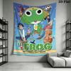Keroro Wall Tapestry Aesthetic Wall Hanging Printed Fabric Blanket Decorative Tapestries for Bedroom Living Room Home Decor