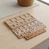 Educational Math Learning Tray Solid Wood Wooden Number Calculation Board Multifunctional Addition