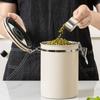 1.8L Tea Dried Fruit Storage Tank Coffee Powder Airtight Tank With Spoon Stainless Steel Coffee Beans Airtight Tank