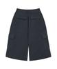 Deuleongkeutegseuteu Rivet Twill Cargo Bermuda Pants [Charcoal]