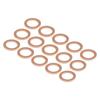 Universal Copper Drain Plug Gasket High Temperature Resistance Automotive Seal 007603-014106 007603014106 for Vehicles