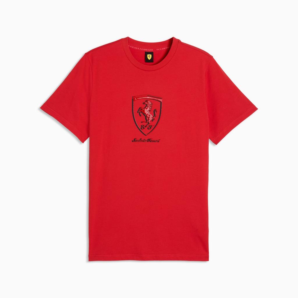 Puma Ferrari Tonal Shield Men' T-Shirt Red 63700402 R