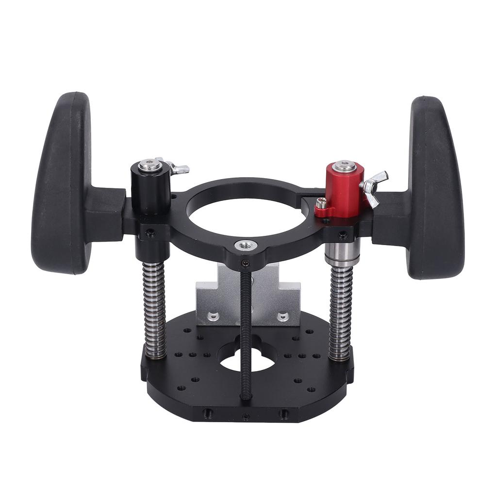 Router Lift System 63.5-65mm Adjustable Aluminium Alloy Router Table Lifting System Base for Woodwor