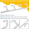 D581 LS Aluminum Alloy Square Coil Bracket Set For 1999-2014 CHEVROLET Chevy Small Block Gen III IV 4.8L 5.3L 6.0L Sliver