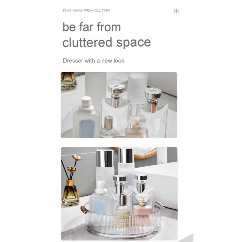 Rotating 360 Degree Cosmetics Organizers For Efficient Storage Of Makeup Perfumes And Jewelry