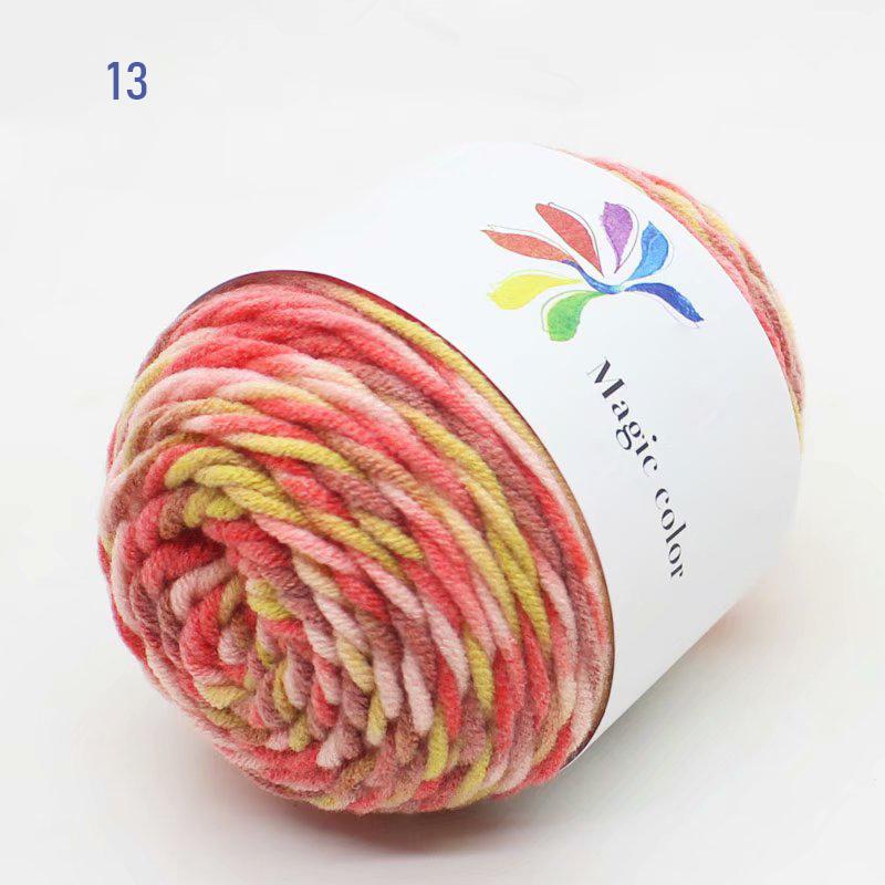 50g/Ball Adult Scarf Colorful Segment Dyeing 8 Strands Cotton Yarn Yarn DIY Hand Knitted