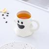 Cute Ghost Pumpkin Halloween Ceramic Mug   Reusable Spooky Coffee Cup with Handle, Halloween Party Gift
