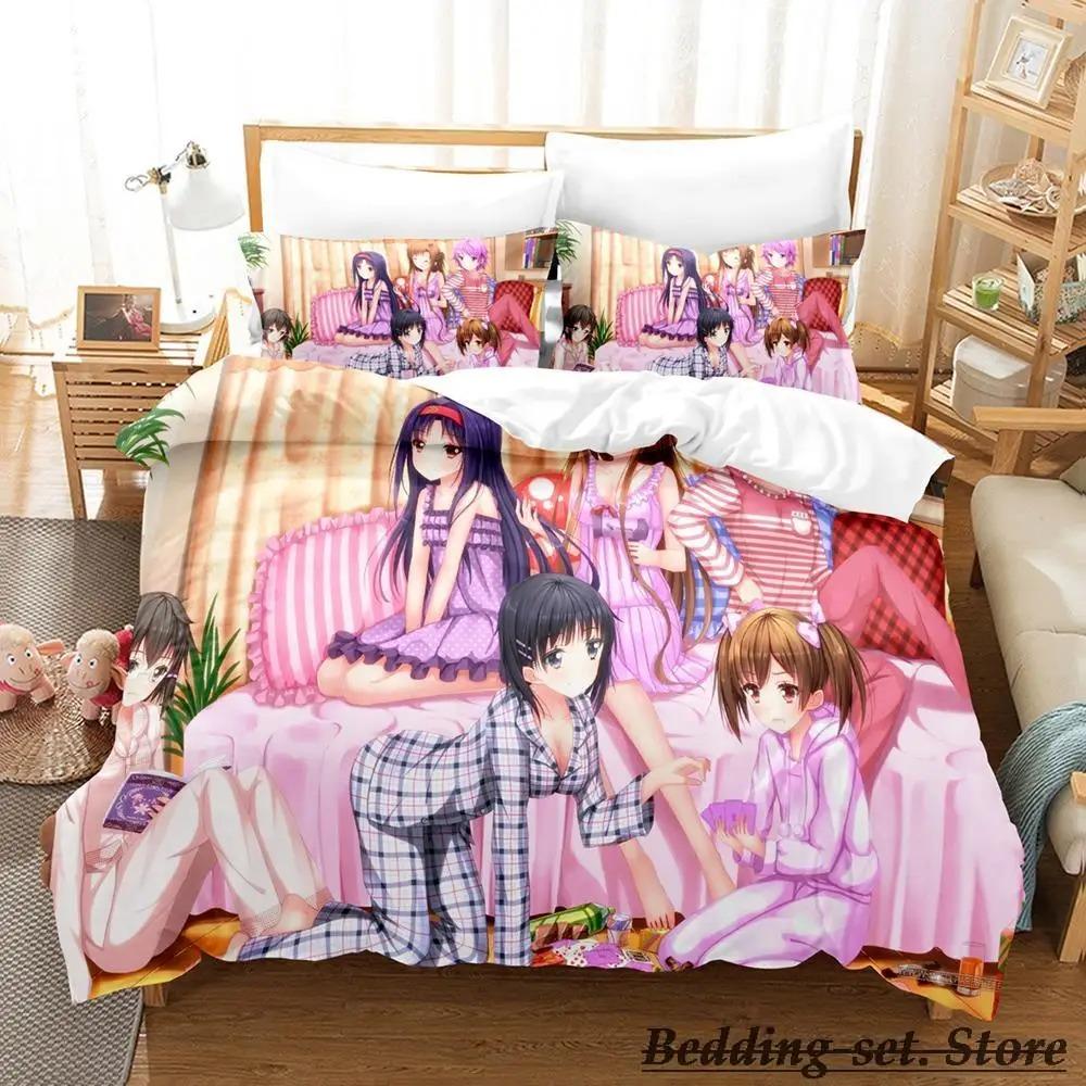 Sword Art Online II Bedding Set Single Twin Full Queen King Size Bed Set Adult Kid Bedroom Duvetcover Sets Anime Bed