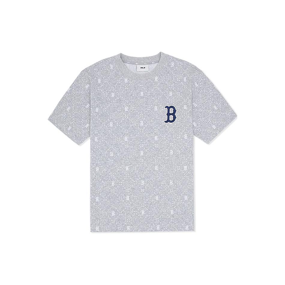 New MLB T Shirt Unisex Heather Gray 3ATSM0533-43MGS