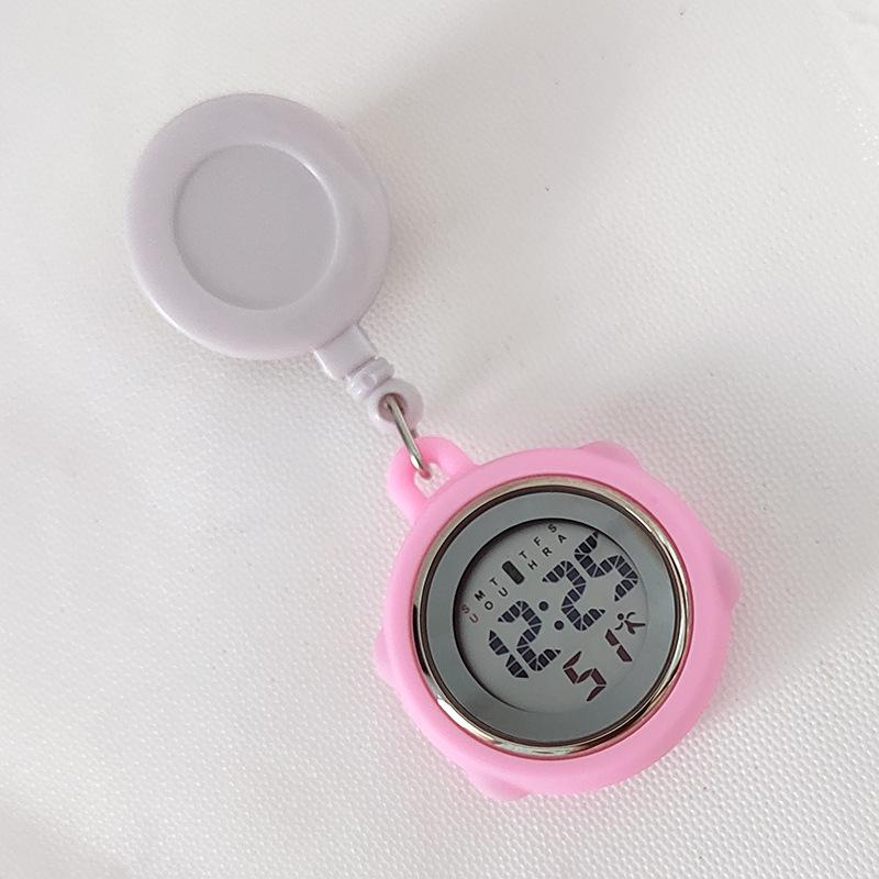 Luminous Retractable Clip-On Nurse Watch for Medical Professionals
