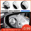 Interior Stickers 2Pcs Car Auxiliary Rearview Mirror Wide-angle 360° Adjustable For F-SPORT ES RX NX LS UX LM LX GX LC RZ
